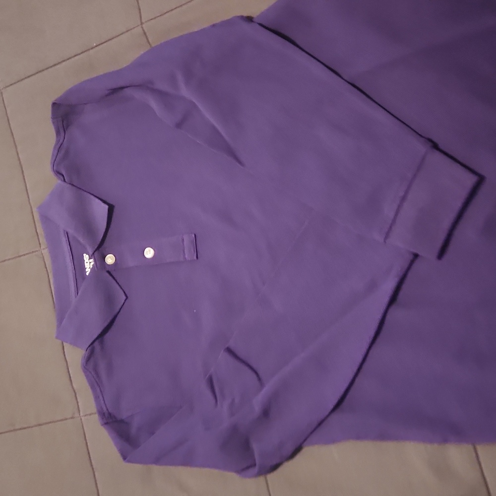 Boys long sleeve collared polo shirt